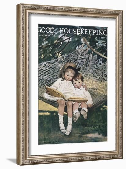Good Housekeeping, July, 1918-null-Framed Art Print