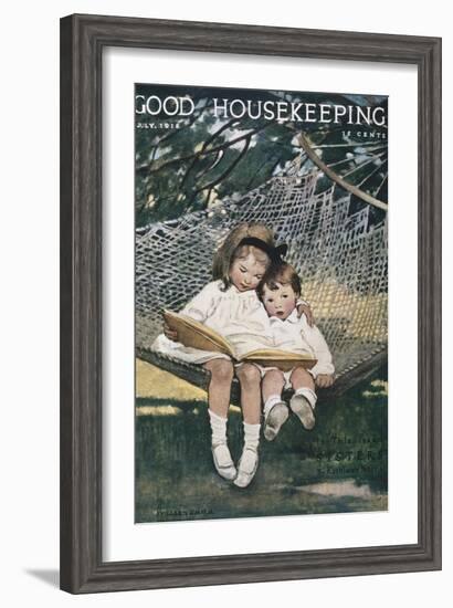 Good Housekeeping, July, 1918-null-Framed Art Print