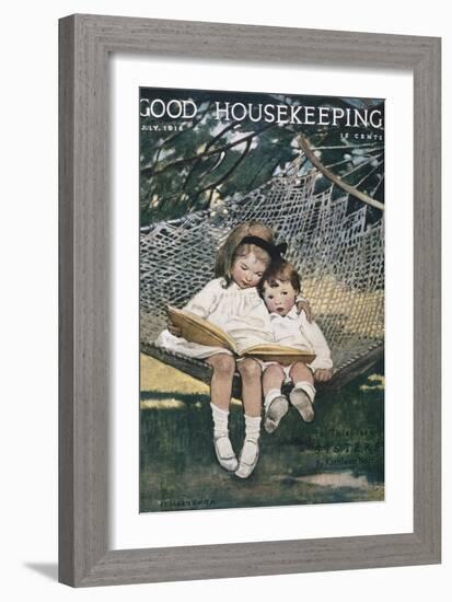 Good Housekeeping, July, 1918-null-Framed Art Print