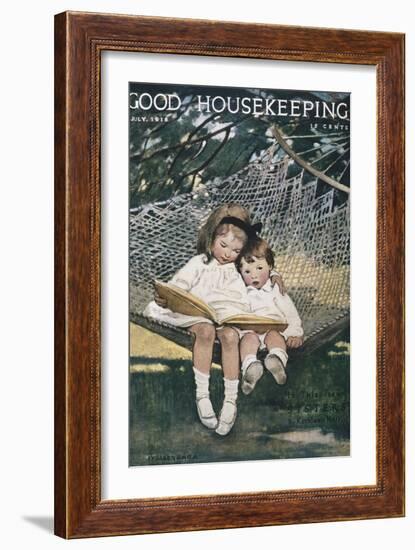 Good Housekeeping, July, 1918-null-Framed Art Print