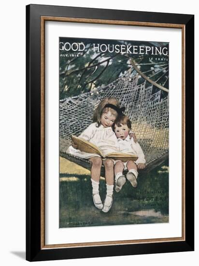 Good Housekeeping, July, 1918-null-Framed Art Print