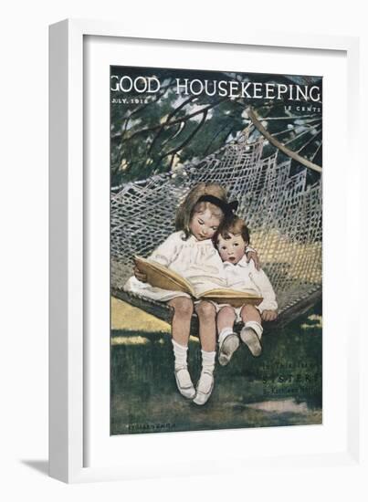 Good Housekeeping, July, 1918-null-Framed Art Print