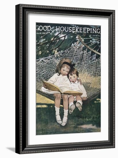 Good Housekeeping, July, 1918-null-Framed Art Print