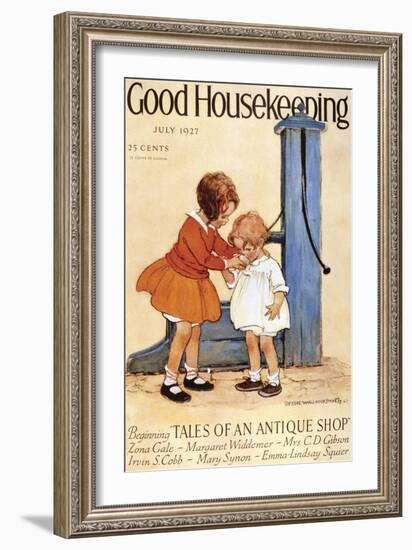 Good Housekeeping, July, 1927-null-Framed Art Print