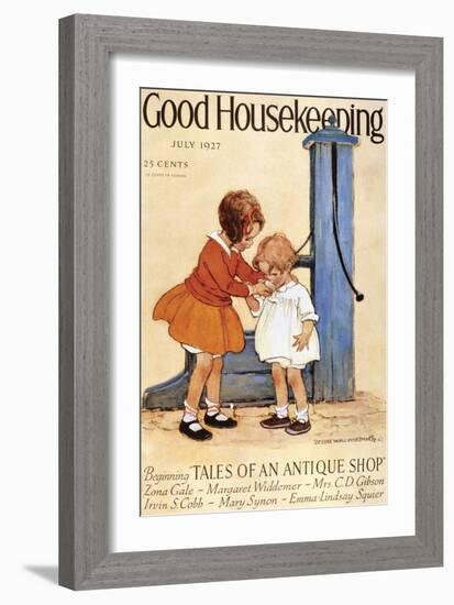 Good Housekeeping, July, 1927-null-Framed Art Print