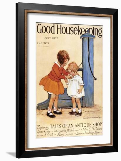 Good Housekeeping, July, 1927-null-Framed Art Print