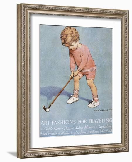 Good Housekeeping, July, 1928-null-Framed Art Print