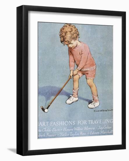 Good Housekeeping, July, 1928-null-Framed Art Print