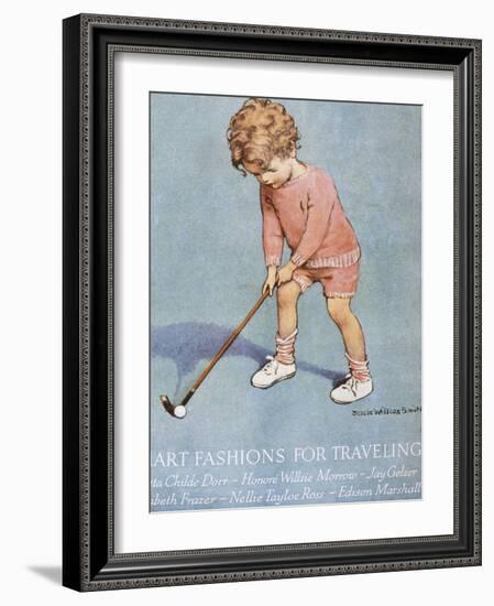 Good Housekeeping, July, 1928-null-Framed Art Print