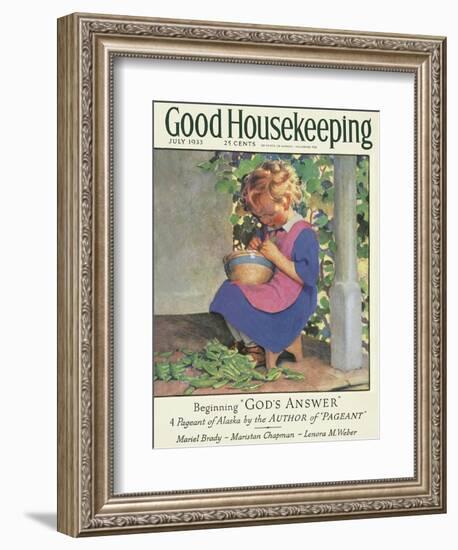 Good Housekeeping, July 1933-null-Framed Art Print