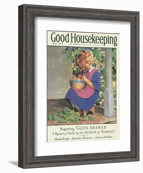 Good Housekeeping, July 1933-null-Framed Art Print