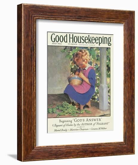 Good Housekeeping, July 1933-null-Framed Art Print