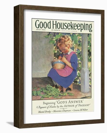 Good Housekeeping, July 1933-null-Framed Art Print