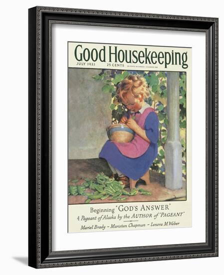 Good Housekeeping, July 1933-null-Framed Art Print