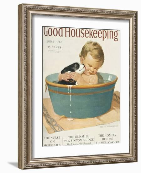 Good Housekeeping, June, 1932-null-Framed Premium Giclee Print