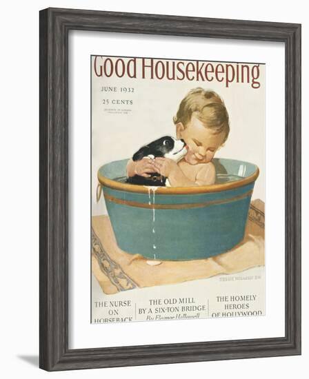 Good Housekeeping, June, 1932-null-Framed Art Print