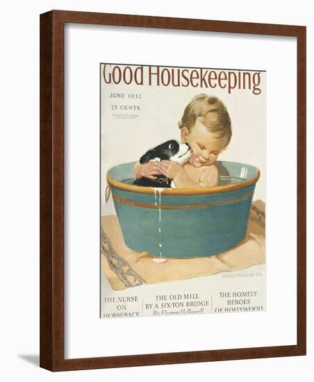 Good Housekeeping, June, 1932-null-Framed Art Print