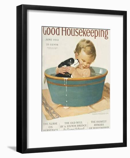 Good Housekeeping, June, 1932-null-Framed Art Print