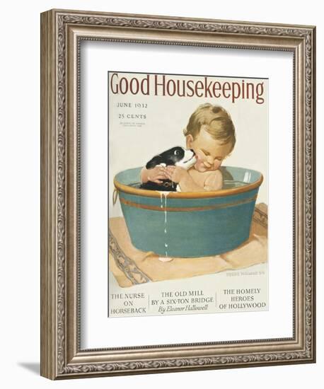 Good Housekeeping, June, 1932-null-Framed Art Print