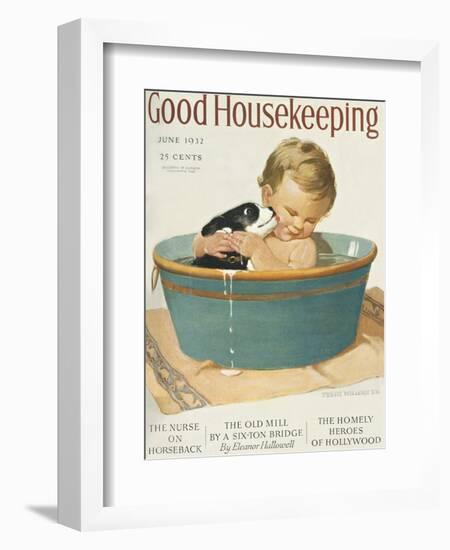 Good Housekeeping, June, 1932-null-Framed Art Print