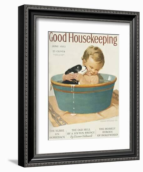 Good Housekeeping, June, 1932-null-Framed Art Print