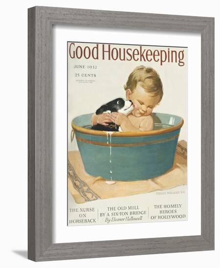 Good Housekeeping, June, 1932-null-Framed Art Print