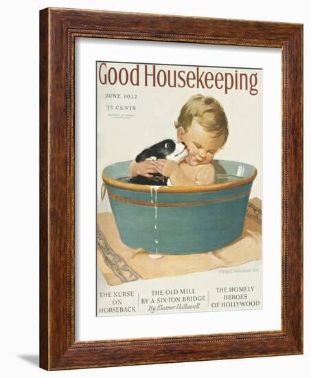 Good Housekeeping, June, 1932-null-Framed Art Print