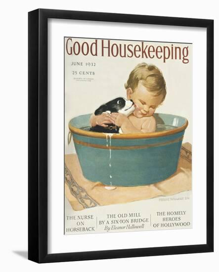 Good Housekeeping, June, 1932-null-Framed Art Print