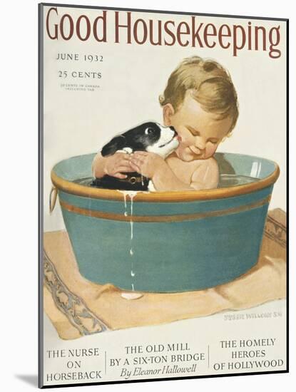 Good Housekeeping, June, 1932-null-Mounted Art Print