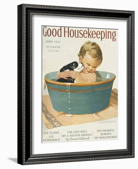 Good Housekeeping, June, 1932-null-Framed Art Print