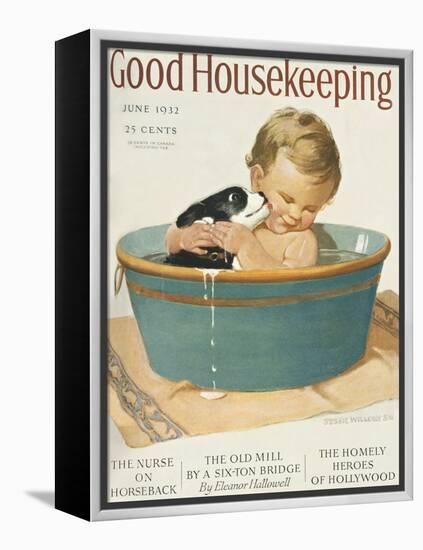 Good Housekeeping, June, 1932-null-Framed Stretched Canvas
