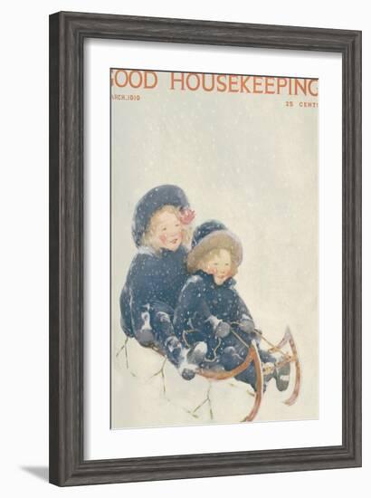 Good Housekeeping, March 1919-null-Framed Art Print