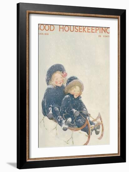 Good Housekeeping, March 1919-null-Framed Art Print