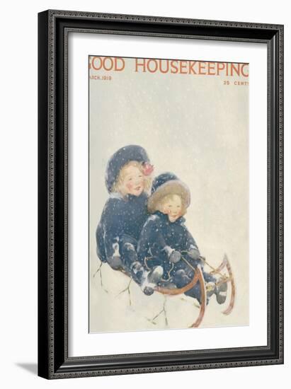 Good Housekeeping, March 1919-null-Framed Art Print