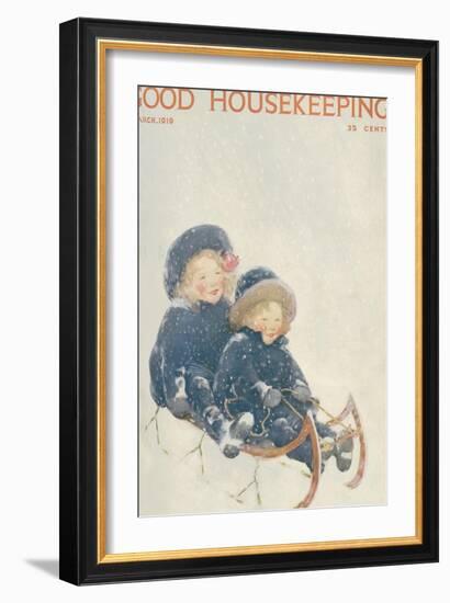 Good Housekeeping, March 1919-null-Framed Art Print