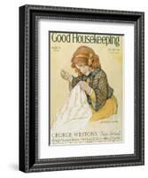 Good Housekeeping, March, 1926-null-Framed Art Print