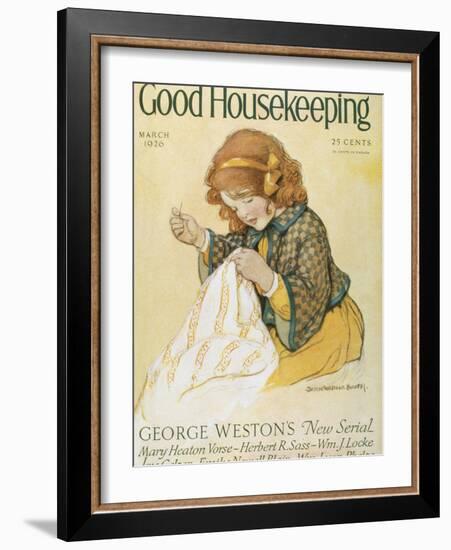 Good Housekeeping, March, 1926-null-Framed Art Print