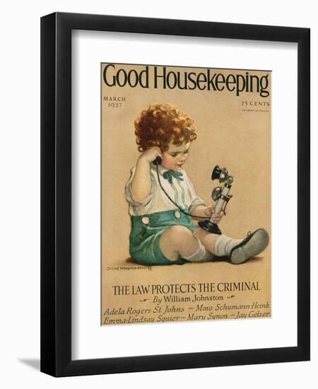 Good Housekeeping, March 1927-null-Framed Art Print