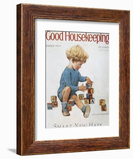 Good Housekeeping, March, 1929-null-Framed Art Print