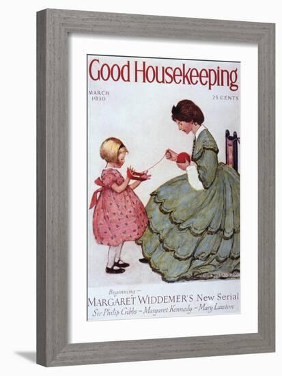 Good Housekeeping, March, 1930-null-Framed Art Print