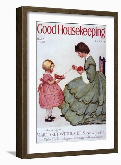 Good Housekeeping, March, 1930-null-Framed Art Print