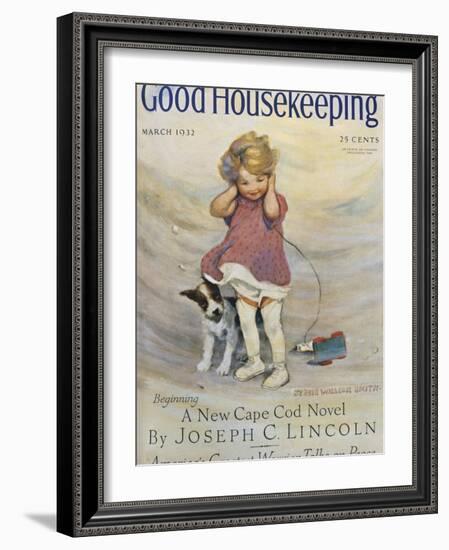 Good Housekeeping, March, 1932-null-Framed Art Print