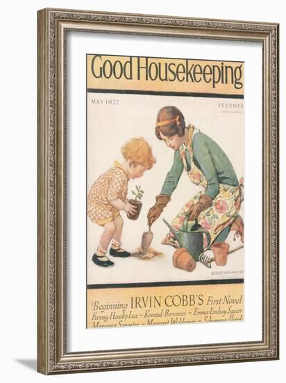 Good Housekeeping, May 1927-null-Framed Art Print