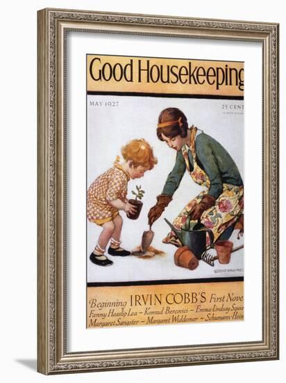 Good Housekeeping, May, 1927-null-Framed Art Print