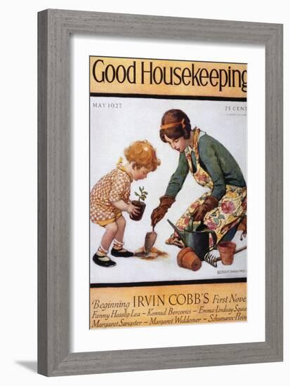 Good Housekeeping, May, 1927-null-Framed Art Print