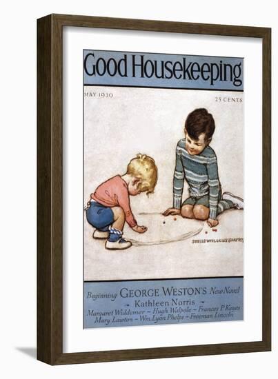 Good Housekeeping, May, 1930-null-Framed Art Print