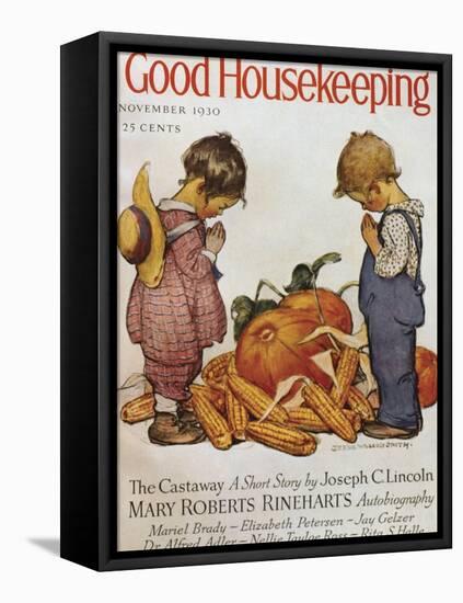 Good Housekeeping, November, 1930-null-Framed Stretched Canvas