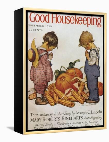 Good Housekeeping, November, 1930-null-Framed Stretched Canvas