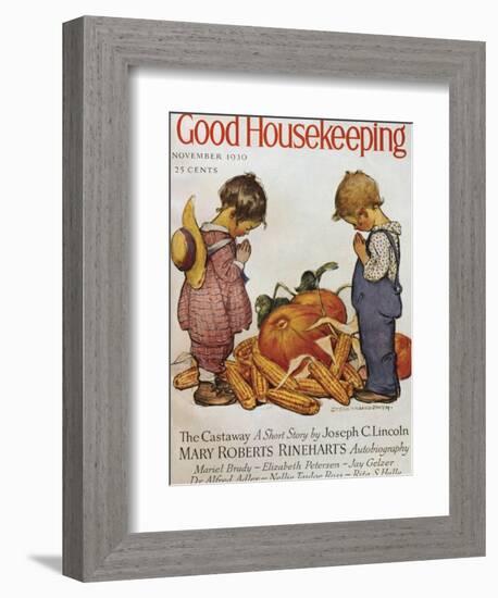 Good Housekeeping, November, 1930-null-Framed Premium Giclee Print