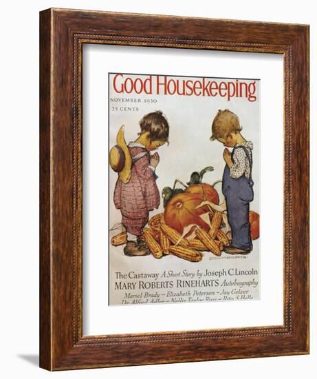 Good Housekeeping, November, 1930-null-Framed Premium Giclee Print